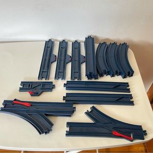 Vintage Tomy Dark Blue Track 22 Piece Lot